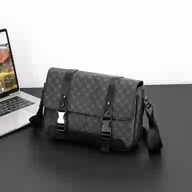 老人头 经典复古老花潮流时尚 合成革 单肩包 常规 男款 多色