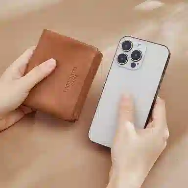 老人头 复古简约多卡位多功能轻便便携 头层牛皮 钱包 常规 男女同款情侣款 棕色