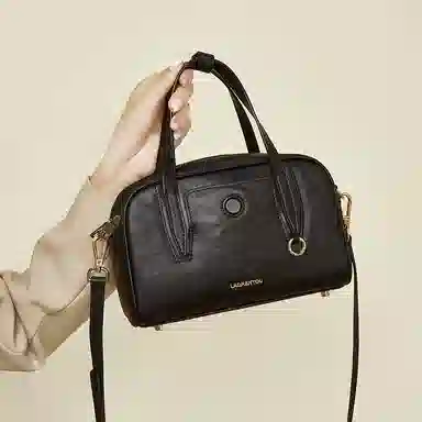 老人头 复古时尚高级设计感日常通勤 牛皮 单肩斜挎手提包 女款 多色