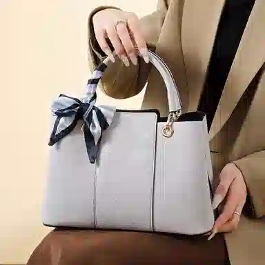 老人头 新中式简约百搭通勤上班中年妈妈托特包 合成革 单肩斜挎手提包 女款 多色