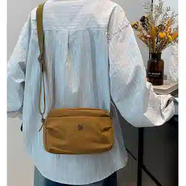 老人头 百搭休闲通勤枕头包轻便实用运动骑行 织物 斜挎包 女款 多色