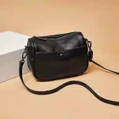 老人头 气质通勤简约时尚百搭高级感 牛皮 斜挎单肩包 常规 女款 多色