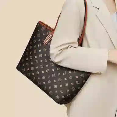 老人头 百搭时尚通勤高级感 合成革 单肩包 常规 女款 多色