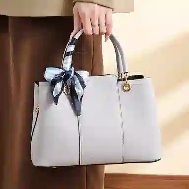 老人头 新中式简约百搭通勤上班中年妈妈托特包 合成革 单肩斜挎手提包 女款 多色