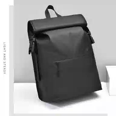 老人头 纯色设计时尚大气高颜值大容量 合成革 双肩包 常规 男款 多色