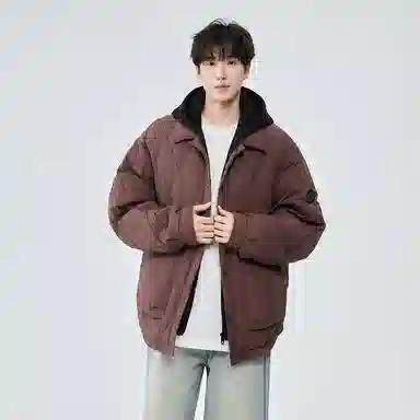 MIIOW Trend Party Series 90 Duck Down Retro Hoodie Jacket