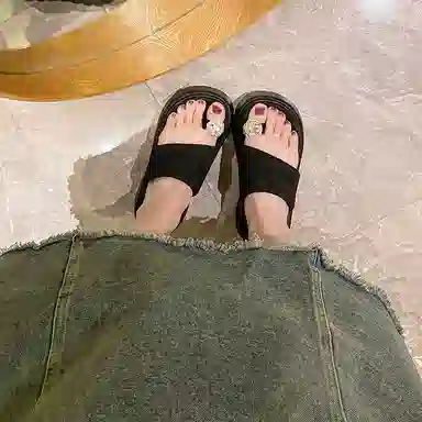 美洲爵士 小香风气质 时尚百搭人字拖鞋 女款