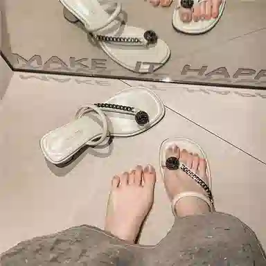 美洲爵士 气质时尚 防臭防磨防滑人字拖鞋 女