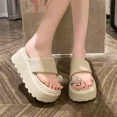 美洲爵士 小香风气质 时尚百搭人字拖鞋 女款