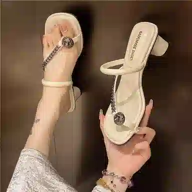 美洲爵士 气质时尚 防臭防磨防滑人字拖鞋 女