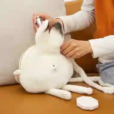 博物文创 玩偶 北极兔 毛绒
