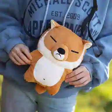 博物文创 藏狐 毛绒背包