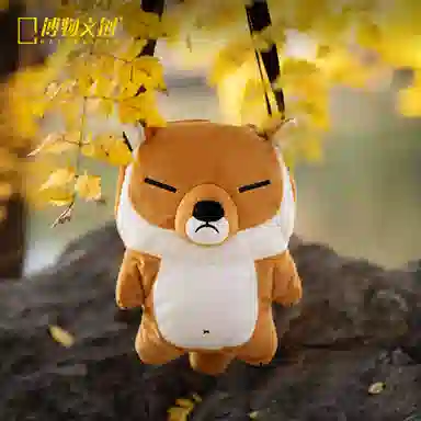 博物文创 藏狐 毛绒背包