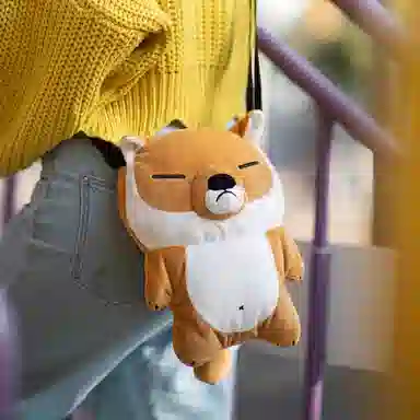 博物文创 藏狐 毛绒背包