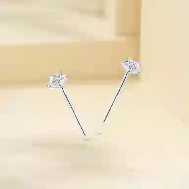 PZA S999 Silver Star Studs