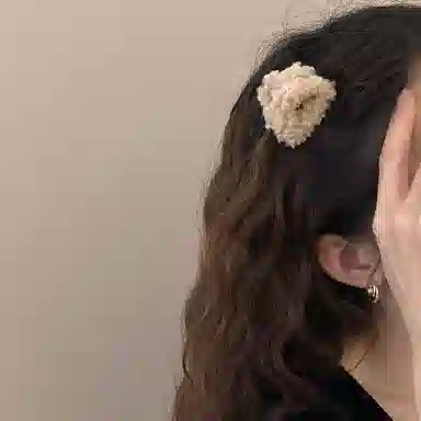 千桐 猫耳三角萌妹毛茸茸可爱日氛围感头饰 涤纶 发夹 女款