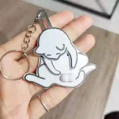 【可爱捣蛋猫】 千桐 卡通萌趣搞怪创意钥匙包包猫咪挂饰 行李箱 塑料 挂件 男女同款情侣款