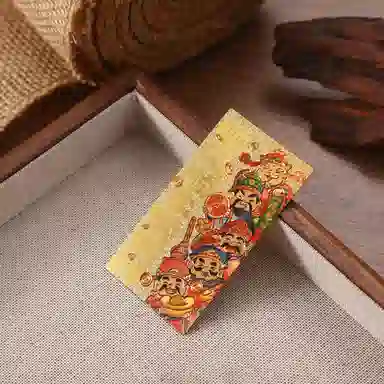 千桐 顺风顺水顺财神新中式国潮风手机贴好运纳福好事成双美好寓意个性创意高级感 合金 挂件 男女同款情侣款