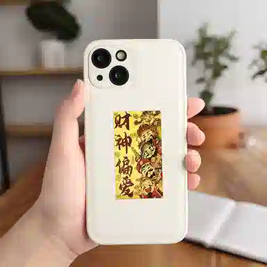 【财神偏爱好运常在】 千桐 新中式国潮风瑞光财运手机贴背胶个性创意百搭小众设计高级感 合金 挂件 男女同款情侣款