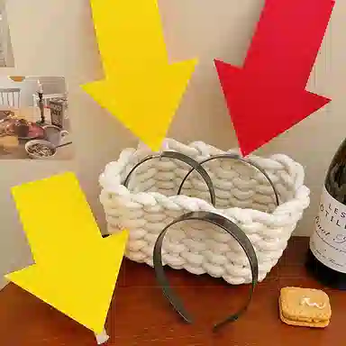 千桐 【我在这儿 箭头头箍】创意符号 演唱会 拍照神器 趣味搞怪显眼 塑料 发箍 男女同款情侣款