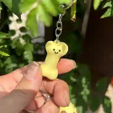 千桐 骨头 行李箱书背包挂饰#好运 亚克力 挂件 男女同款情侣款