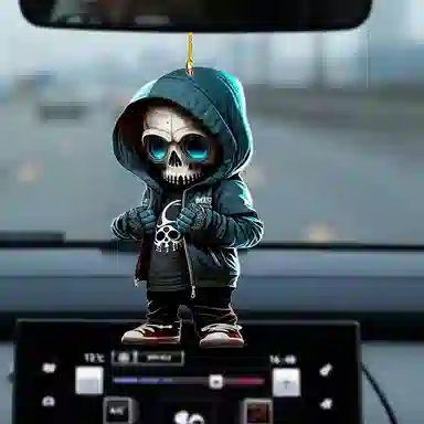 千桐 超酷骷髅 可爱时尚潮流 亚克力 挂件 男女同款情侣款