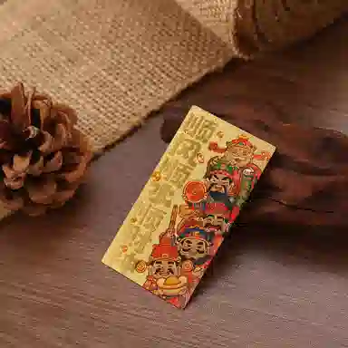 千桐 顺风顺水顺财神新中式国潮风手机贴好运纳福好事成双美好寓意个性创意高级感 合金 挂件 男女同款情侣款