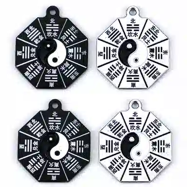 【太极阴阳八卦】 千桐 风雨雷电！ 新中式民族风时来运转  一款两用 可挂可戴#好运 合金 挂件 男女同款情侣款
