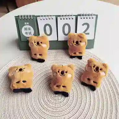 千桐 呆萌短尾熊 小考拉 卡通治愈创意手机绳包包挂饰行李箱卡通玩偶#好运 毛绒 挂件 男女同款情侣款