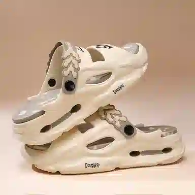 萌芽熊 两穿时尚踩屎感舒适 沙滩凉鞋 男女同款