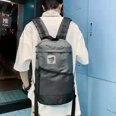 普乐威 高颜值撞色轻便上课通勤书包大容量小众设计轻便 尼龙 背包双肩包 常规 男女同款情侣款 多色