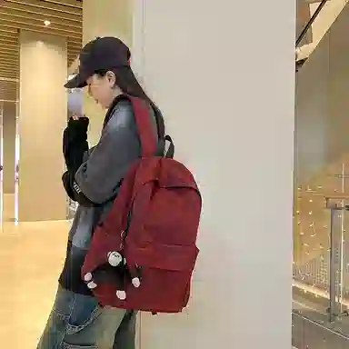 普乐威 扎染简约高中大学生时尚潮流百搭通勤旅游潮牌 尼龙 双肩包 男女同款情侣款 多色