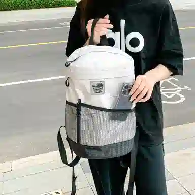 普乐威 高颜值撞色轻便上课通勤书包大容量小众设计轻便 尼龙 背包双肩包 常规 男女同款情侣款 多色