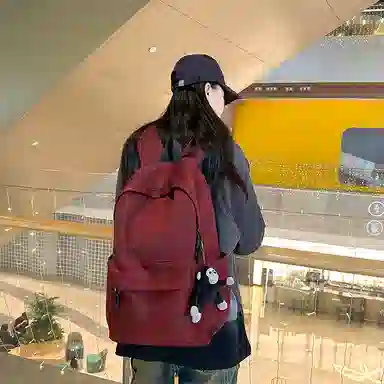 普乐威 扎染简约高中大学生时尚潮流百搭通勤旅游潮牌 尼龙 双肩包 男女同款情侣款 多色