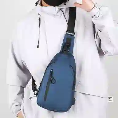 普乐威 高级感时尚潮流简约百搭多功能防水轻便旅游小背包 尼龙 胸包 男女同款情侣款 多色