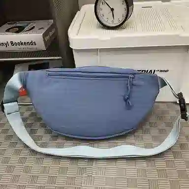 普乐威 日系轻便简约百搭百搭休闲运动骑行通勤 尼龙 胸包 男女同款情侣款 米白色/黑色/黄色/绿色/蓝色