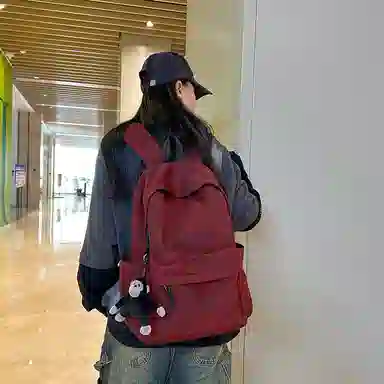 普乐威 扎染简约高中大学生时尚潮流百搭通勤旅游潮牌 尼龙 双肩包 男女同款情侣款 多色