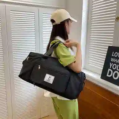 科物酷 运动折叠旅行独立鞋位干湿分离瑜伽旅行轻便行李包 牛津布 健身包 大号 男女同款情侣款 多色