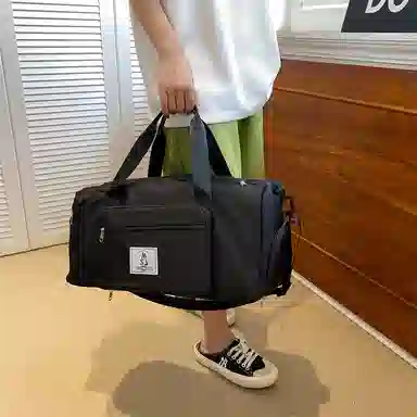 科物酷 运动折叠旅行独立鞋位干湿分离瑜伽旅行轻便行李包 牛津布 健身包 大号 男女同款情侣款 多色