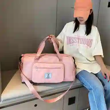 科物酷 运动折叠旅行独立鞋位干湿分离瑜伽旅行轻便行李包 牛津布 健身包 大号 男女同款情侣款 多色