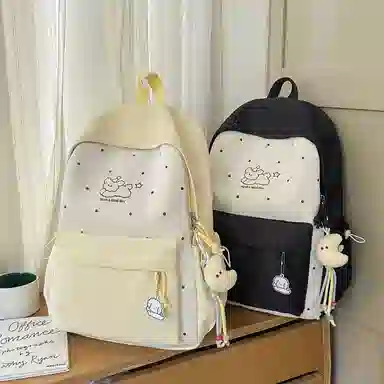 科物酷 小清新百搭设计简约洋气个性高级感通勤 尼龙 双肩包 常规 男女同款情侣款 多色