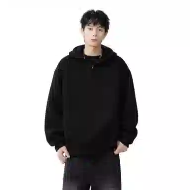 地界二 宽松休闲加绒卫衣 男款