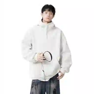 地界二 宽松休闲加绒卫衣 男款