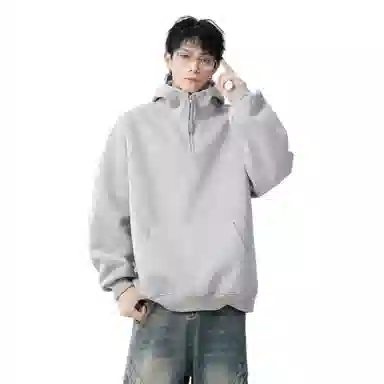 地界二 宽松休闲加绒卫衣 男款