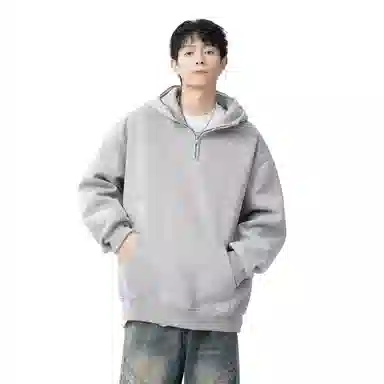 地界二 宽松休闲加绒卫衣 男款