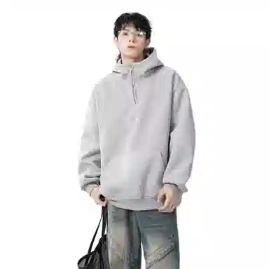 地界二 宽松休闲加绒卫衣 男款