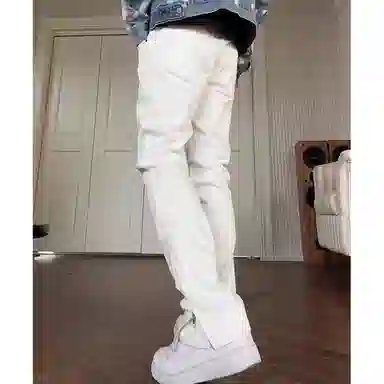 虫小绿 美式风格多样设计感长裤牛仔裤 男女同款