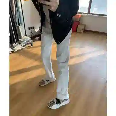 布客行 美式高街风扎染与纯色 柔软显高显瘦百搭牛仔裤 男女同款