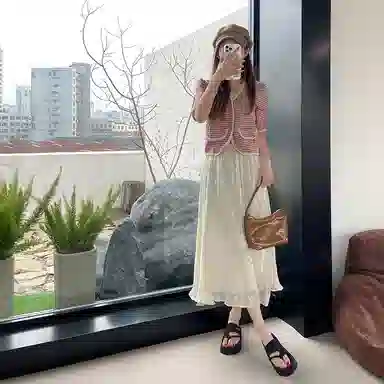 萌芽熊 时尚潮流 舒适百搭 静音防臭防磨防滑人字拖鞋 女款