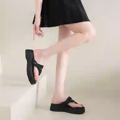 萌芽熊 时尚简约舒适百搭人字拖鞋 女款